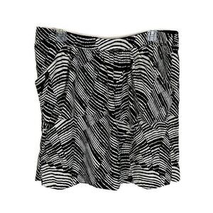 💥5/$25 Banana Republic 14 Skirt Black Stripe Short Mini Elastic Waist Pockets